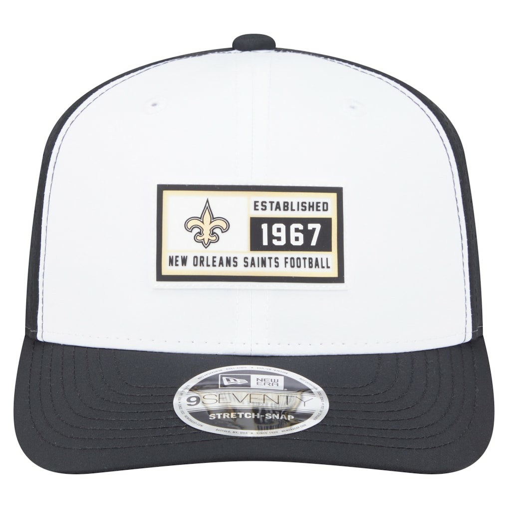 New Orleans Saints New Era Established Patch 9SEVENTY Adjustable Hat - White/Black online