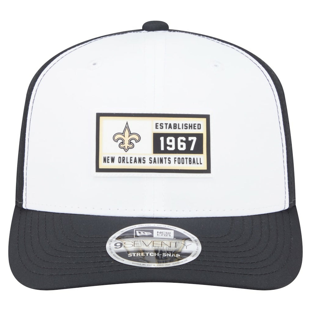 New Orleans Saints New Era Established Patch 9SEVENTY Adjustable Hat - White/Black online