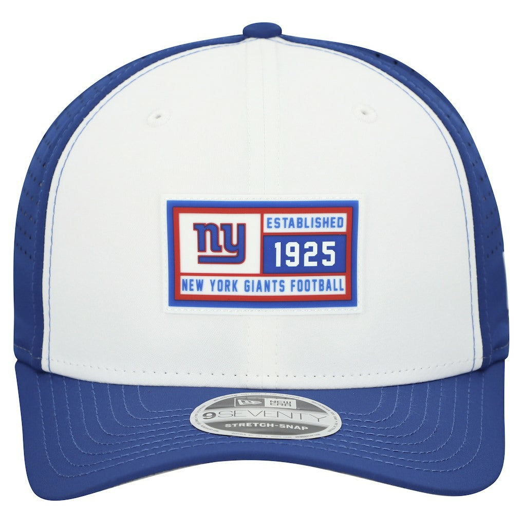 New York Giants New Era Established Patch 9SEVENTY Adjustable Hat - White/Royal online