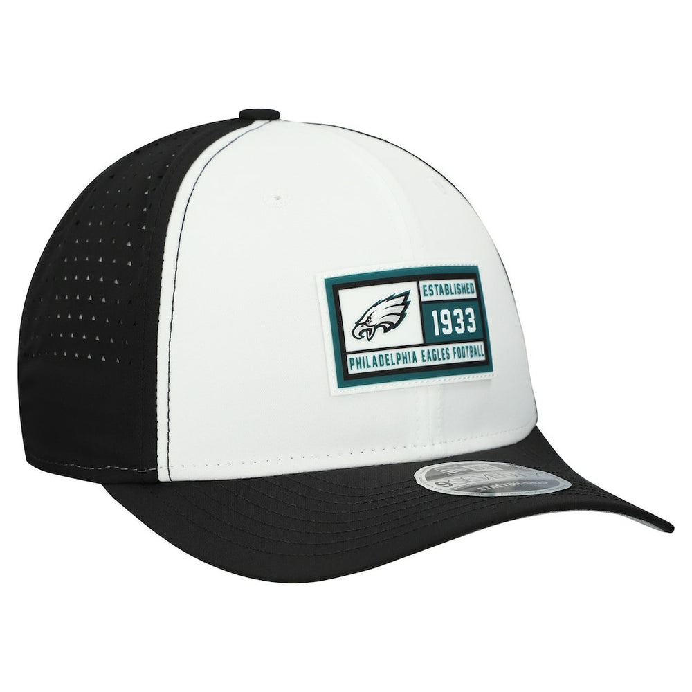 Philadelphia Eagles New Era Established Patch 9SEVENTY Adjustable Hat - White/Black sale