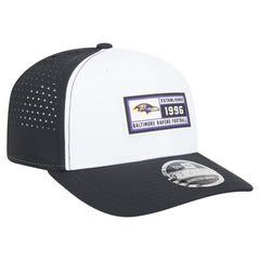 Baltimore Ravens New Era Established Patch 9SEVENTY Adjustable Hat - White/Black sale