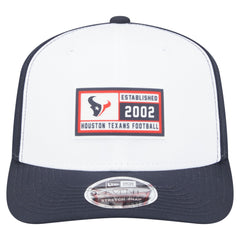 Houston Texans New Era Established Patch 9SEVENTY Adjustable Hat - White/Navy sale