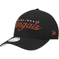Cincinnati Bengals New Era Women's Metallic 9FORTY M-Crown A-Frame Adjustable Hat - Black sale