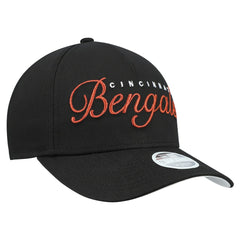 Cincinnati Bengals New Era Women's Metallic 9FORTY M-Crown A-Frame Adjustable Hat - Black sale