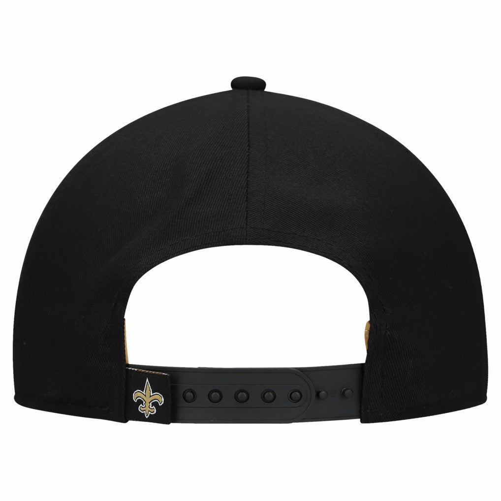 New Orleans Saints New Era Women's Metallic 9FORTY M-Crown A-Frame Adjustable Hat - Black for sale