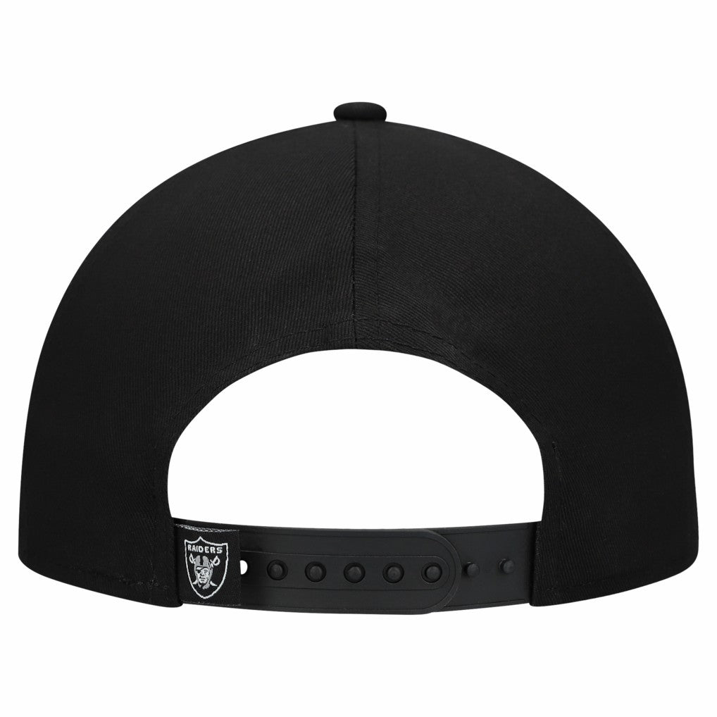 Las Vegas Raiders New Era Women's Metallic 9FORTY M-Crown A-Frame Adjustable Hat - Black cheap