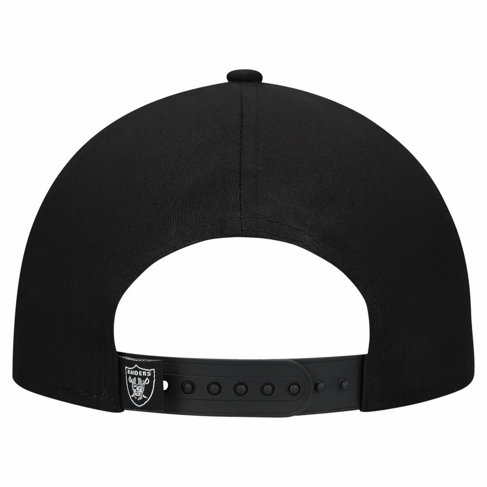 Las Vegas Raiders New Era Women's Metallic 9FORTY M-Crown A-Frame Adjustable Hat - Black cheap