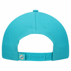 Miami Dolphins New Era Women's Metallic 9FORTY M-Crown A-Frame Adjustable Hat - Aqua cheap