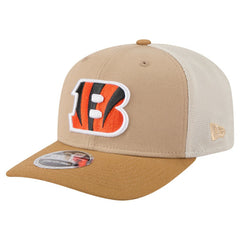 Cincinnati Bengals New Era Two-Tone Trucker 9SEVENTY Adjustable Hat - Light Beige on sale