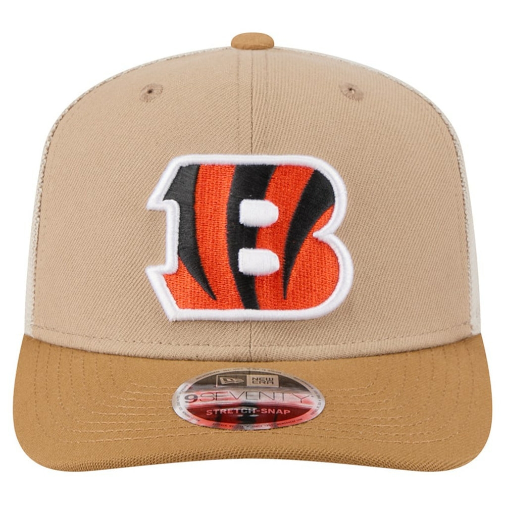 Cincinnati Bengals New Era Two-Tone Trucker 9SEVENTY Adjustable Hat - Light Beige on sale