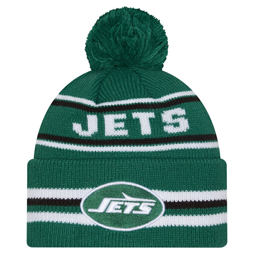 New York Jets New Era Classic Cuffed Knit Hat with Pom - Green outlet