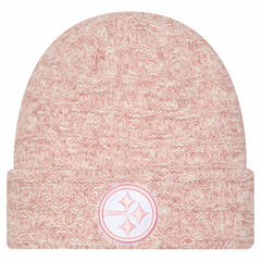 Pittsburgh Steelers New Era Women's Metallic Cuffed Knit Hat - Pink online