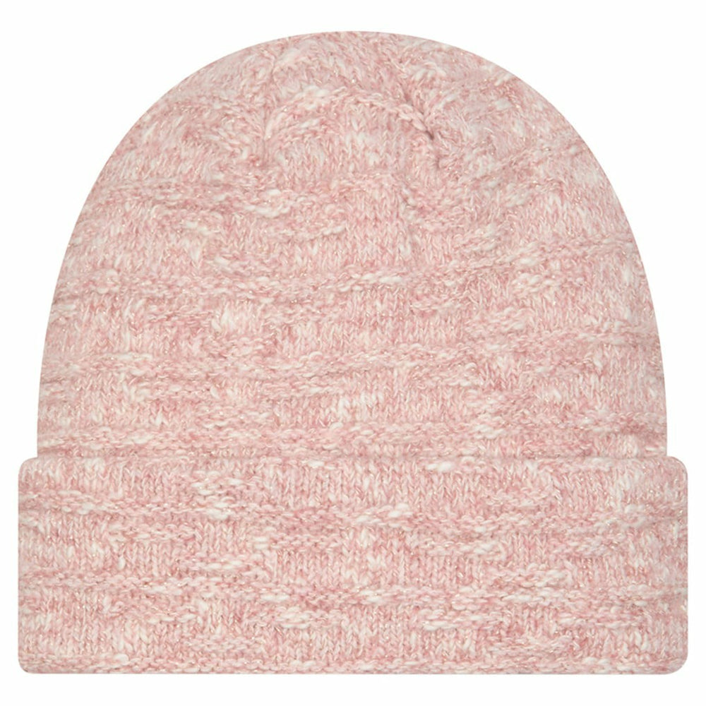 San Francisco 49ers New Era Women's Metallic Cuffed Knit Hat - Pink on sale