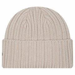 Cleveland Browns New Era Logo Applique Cuffed Knit Hat - Light Beige on sale