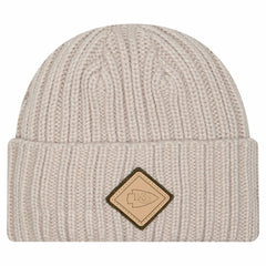 Kansas City Chiefs New Era Logo Applique Cuffed Knit Hat - Light Beige cheap