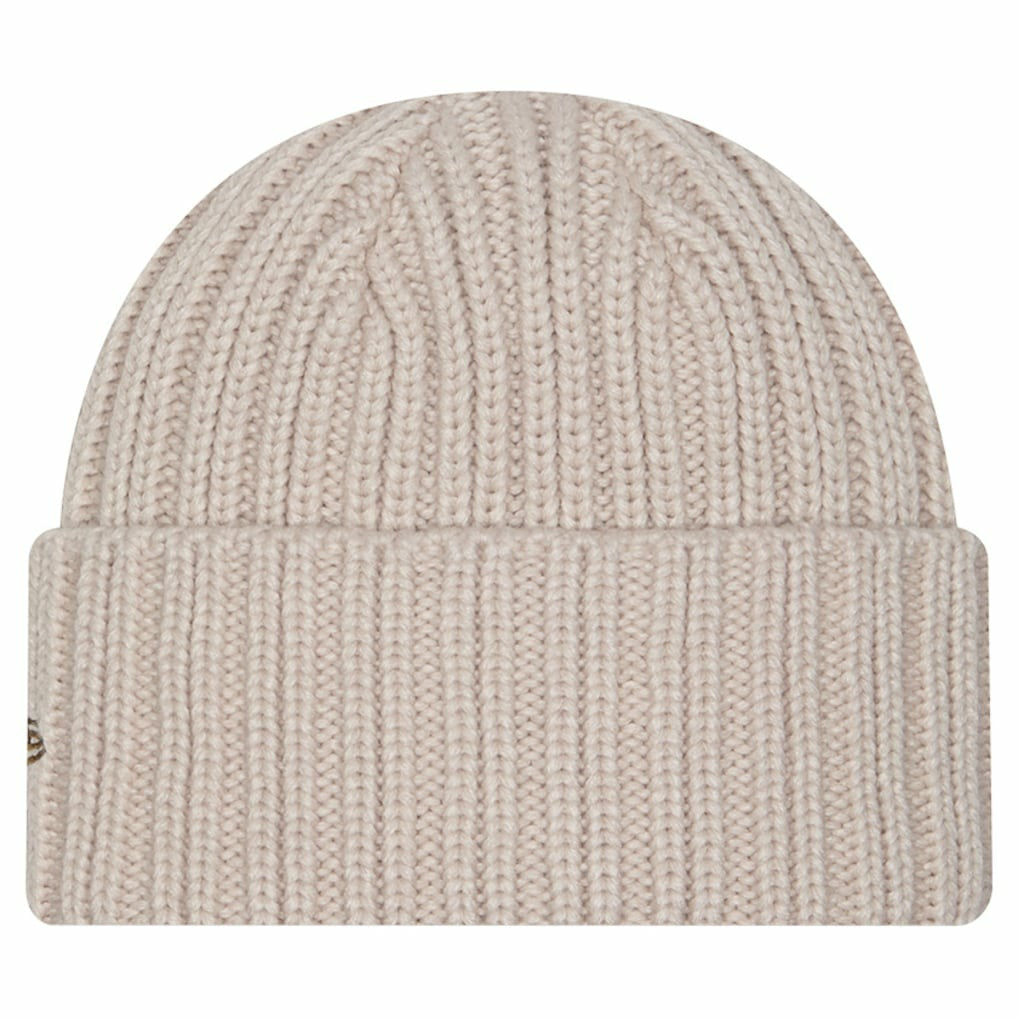 Kansas City Chiefs New Era Logo Applique Cuffed Knit Hat - Light Beige cheap