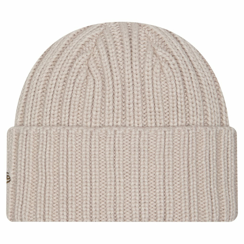 Kansas City Chiefs New Era Logo Applique Cuffed Knit Hat - Light Beige cheap