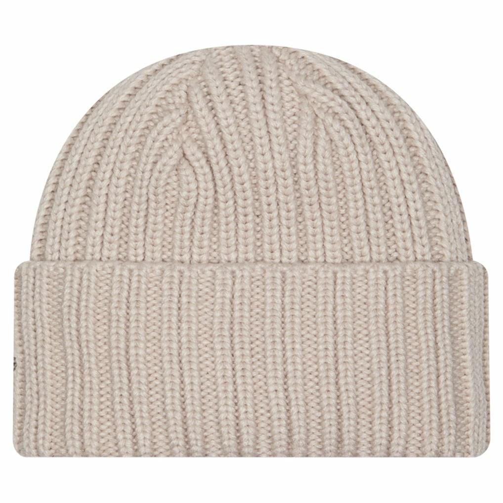 Las Vegas Raiders New Era Logo Applique Cuffed Knit Hat - Light Beige sale
