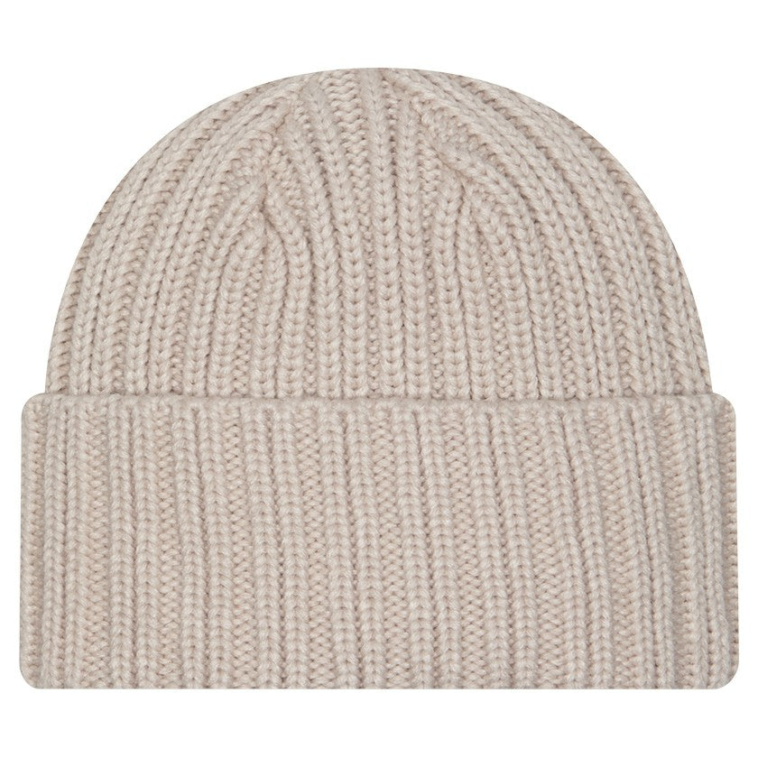 Green Bay Packers New Era Logo Applique Cuffed Knit Hat - Light Beige sale