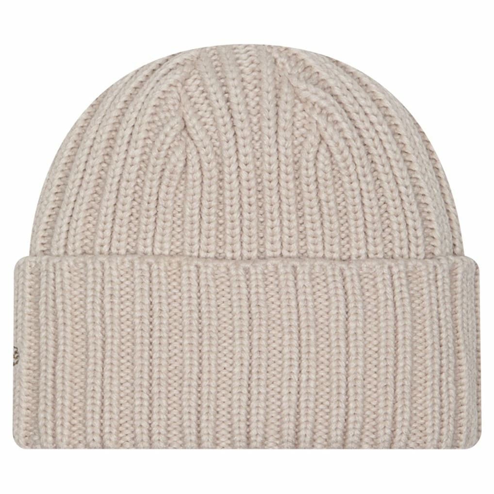 Miami Dolphins New Era Logo Applique Cuffed Knit Hat - Light Beige online