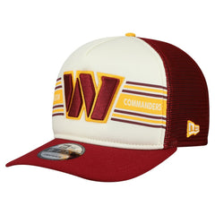 Washington Commanders New Era Banner A-Frame 9FIFTY Snapback Hat - Cream/Burgundy on sale