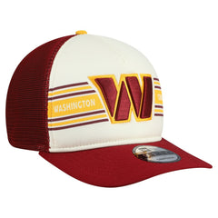 Washington Commanders New Era Banner A-Frame 9FIFTY Snapback Hat - Cream/Burgundy on sale