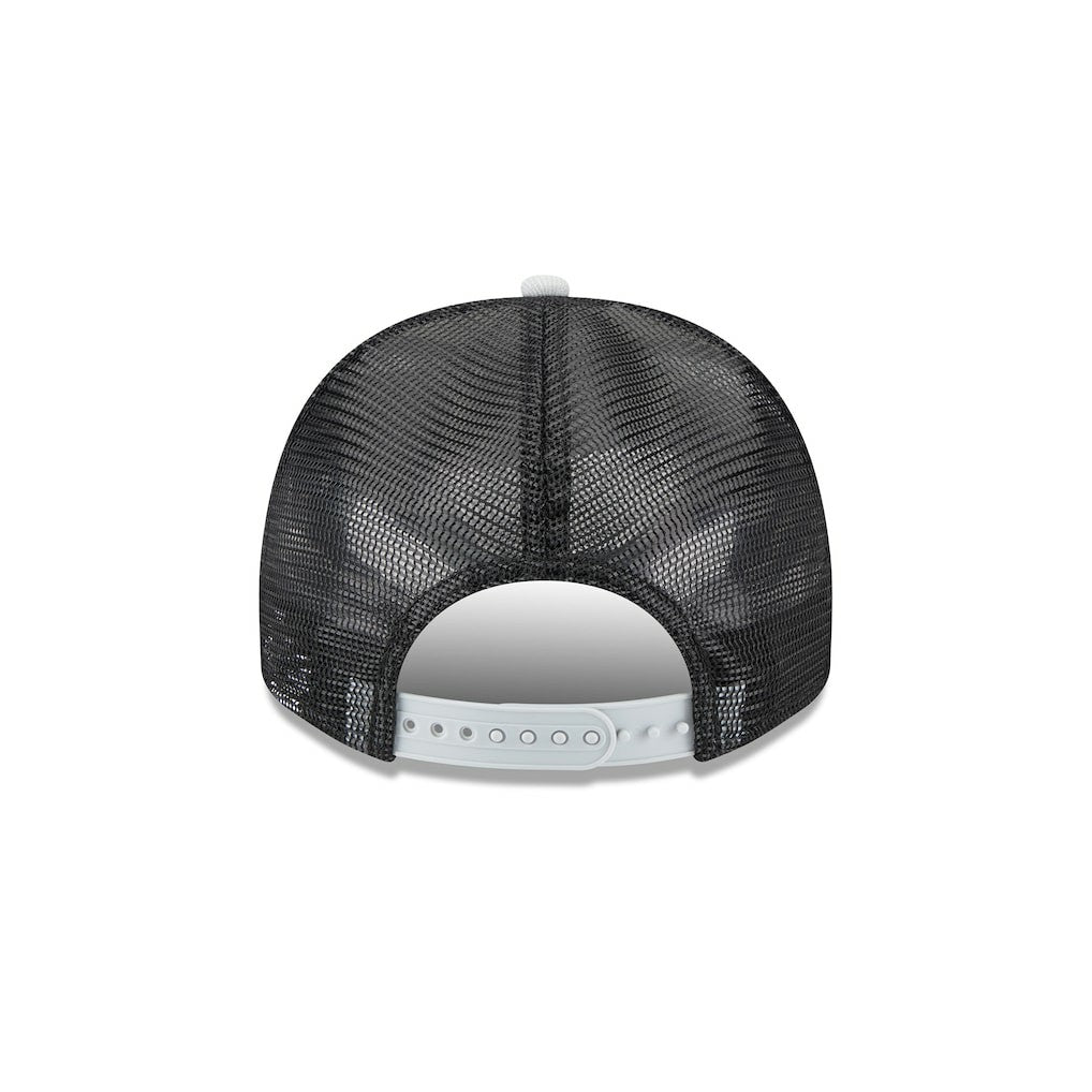Las Vegas Raiders New Era Banner A-Frame 9FIFTY Trucker Snapback Hat - Cream/Black sale