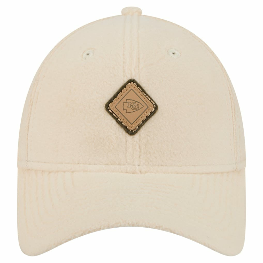 Kansas City Chiefs New Era Women's Comfy 9FORTY Adjustable Hat - Cream discount