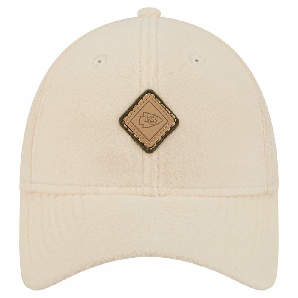Kansas City Chiefs New Era Women's Comfy 9FORTY Adjustable Hat - Cream discount