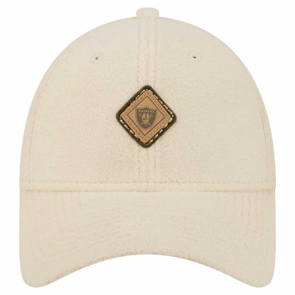 Las Vegas Raiders New Era Women's Comfy 9FORTY Adjustable Hat - Cream discount