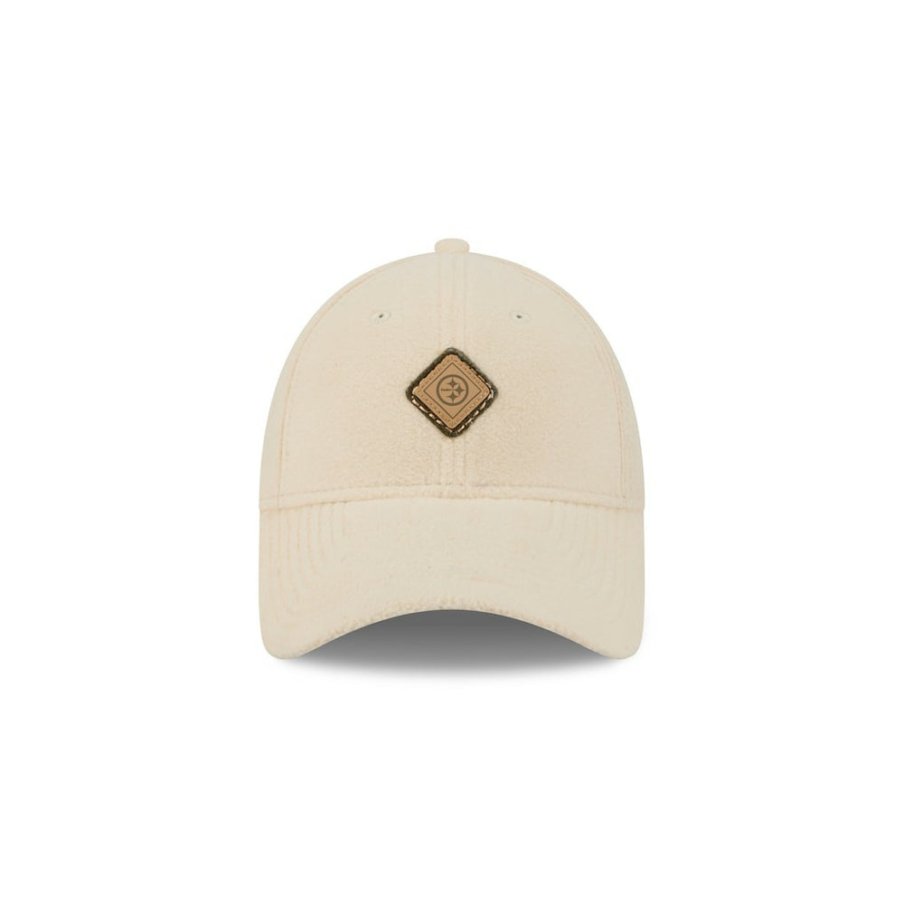 Pittsburgh Steelers New Era Women's Comfy 9FORTY Adjustable Hat - Cream on sale