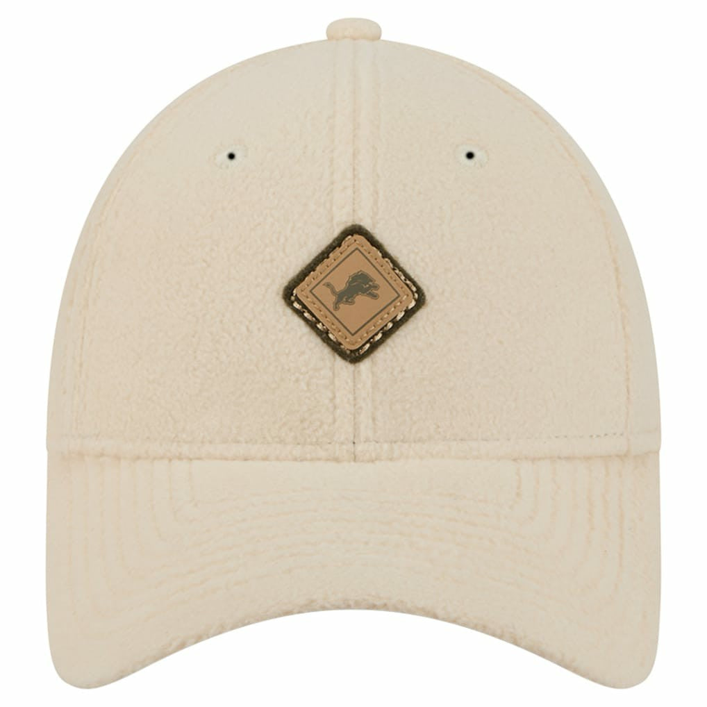 Detroit Lions New Era Women's Comfy 9FORTY Adjustable Hat - Cream outlet