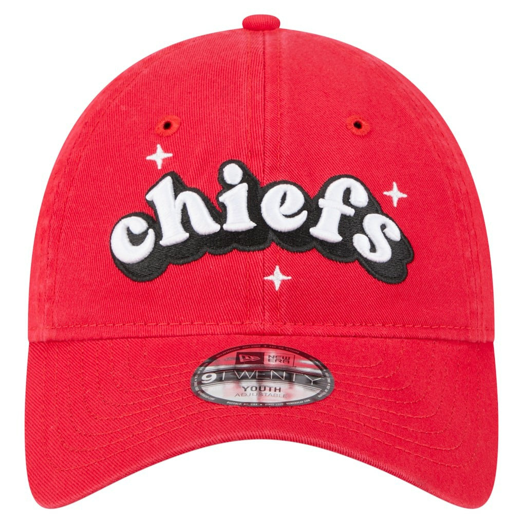 Kansas City Chiefs New Era Girls Youth Cheer 9TWENTY Adjustable Hat - Red sale