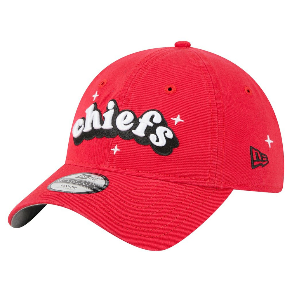 Kansas City Chiefs New Era Girls Youth Cheer 9TWENTY Adjustable Hat - Red sale