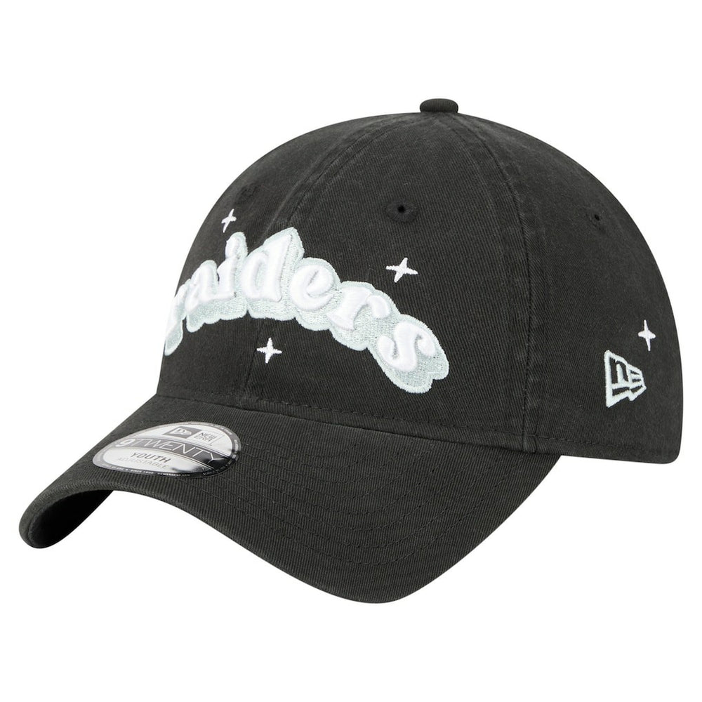 Las Vegas Raiders New Era Girls Youth Cheer 9TWENTY Adjustable Hat - Black outlet