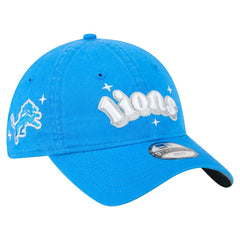 Detroit Lions New Era Girls Youth Cheer 9TWENTY Adjustable Hat - Blue outlet