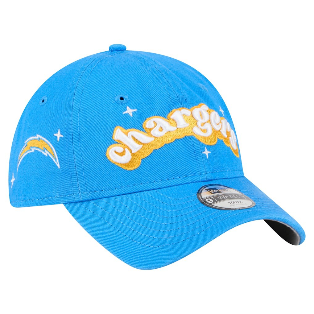 Los Angeles Chargers New Era Girls Youth Cheer 9TWENTY Adjustable Hat - Powder Blue for sale