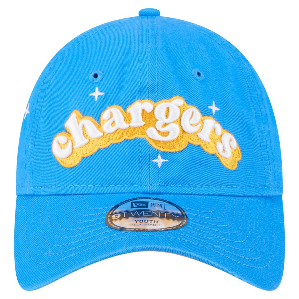 Los Angeles Chargers New Era Girls Youth Cheer 9TWENTY Adjustable Hat - Powder Blue for sale
