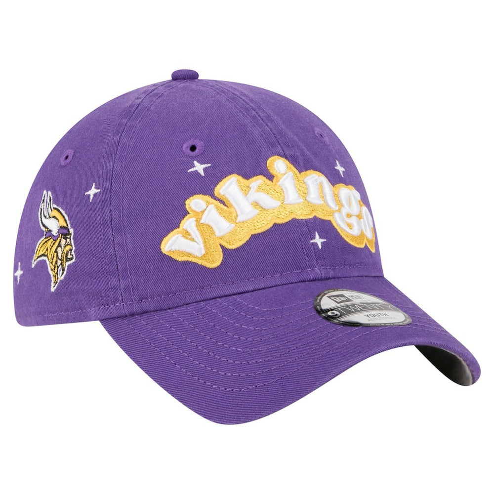 Minnesota Vikings New Era Girls Youth Cheer 9TWENTY Adjustable Hat - Purple discount