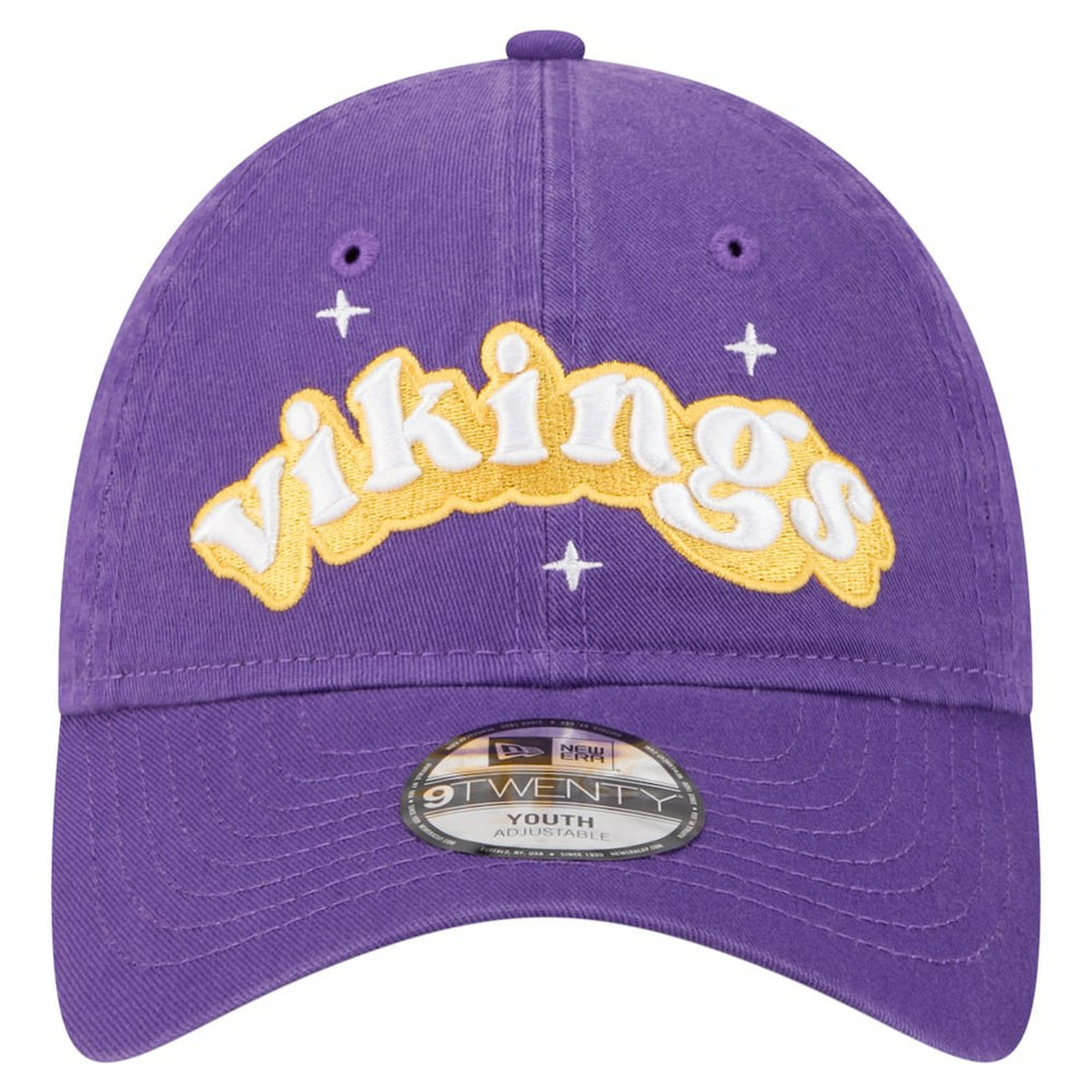 Minnesota Vikings New Era Girls Youth Cheer 9TWENTY Adjustable Hat - Purple discount