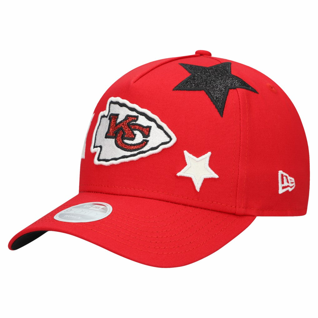 Kansas City Chiefs New Era Women's Stardom A-Frame 9FORTY Adjustable Hat - Red for sale
