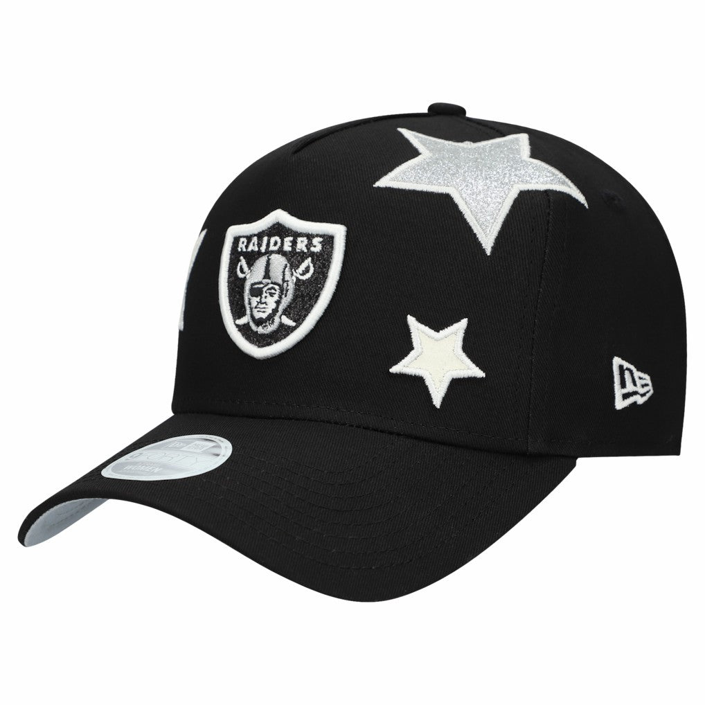 Las Vegas Raiders New Era Women's Stardom A-Frame 9FORTY Adjustable Hat - Black online