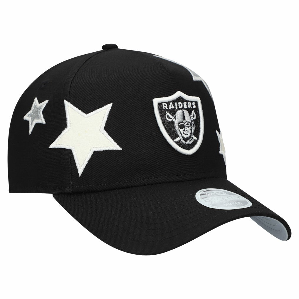 Las Vegas Raiders New Era Women's Stardom A-Frame 9FORTY Adjustable Hat - Black online