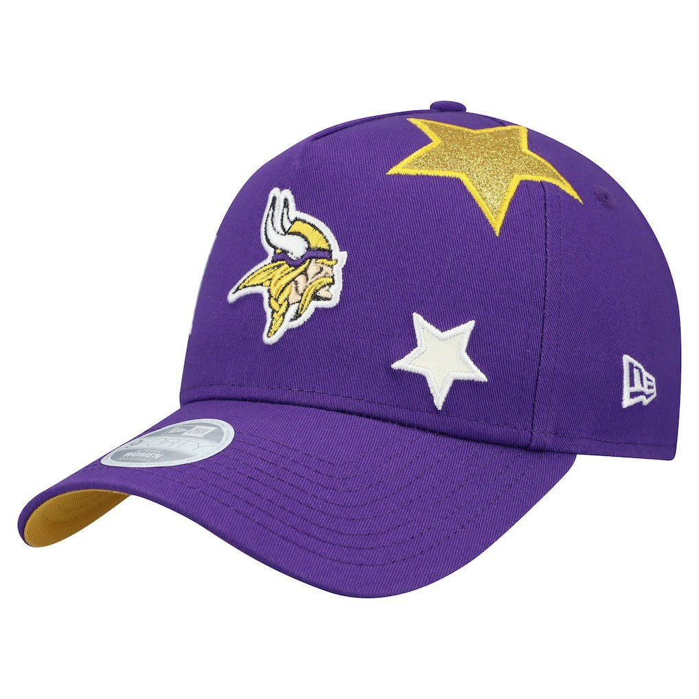 Minnesota Vikings New Era Women's Stardom A-Frame 9FORTY Adjustable Hat - Purple cheap