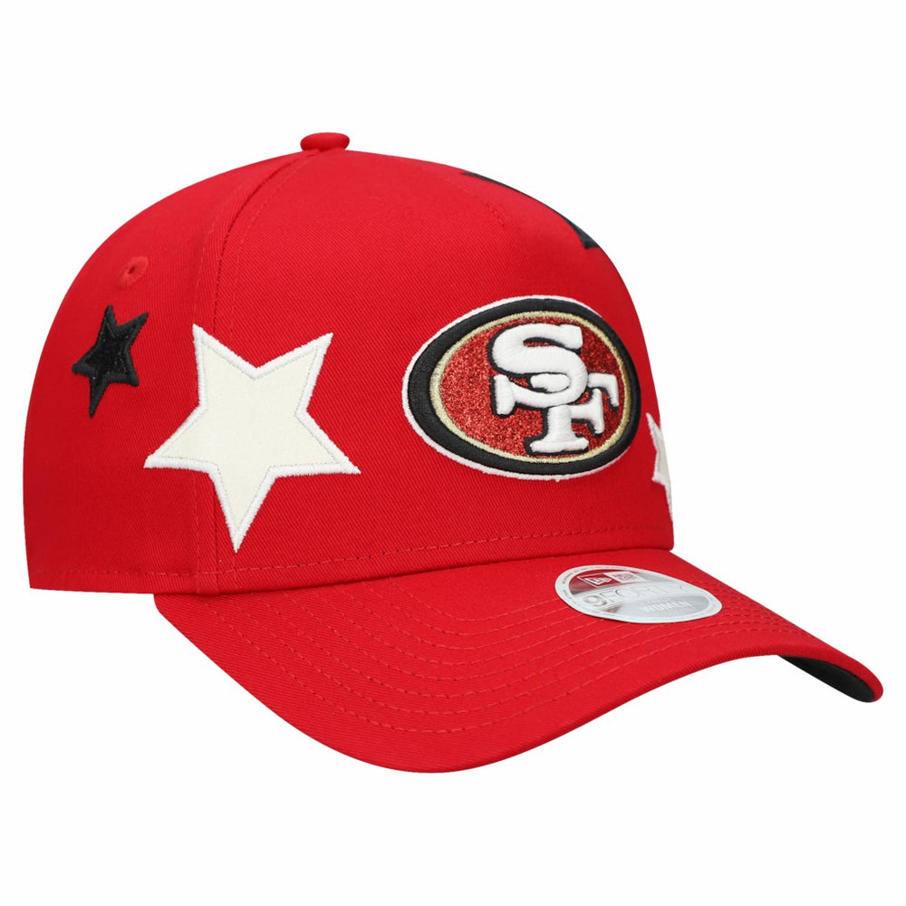 San Francisco 49ers New Era Women's Stardom A-Frame 9FORTY Adjustable Hat - Scarlet online