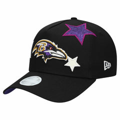 Baltimore Ravens New Era Women's Stardom A-Frame 9FORTY Adjustable Hat - Black sale