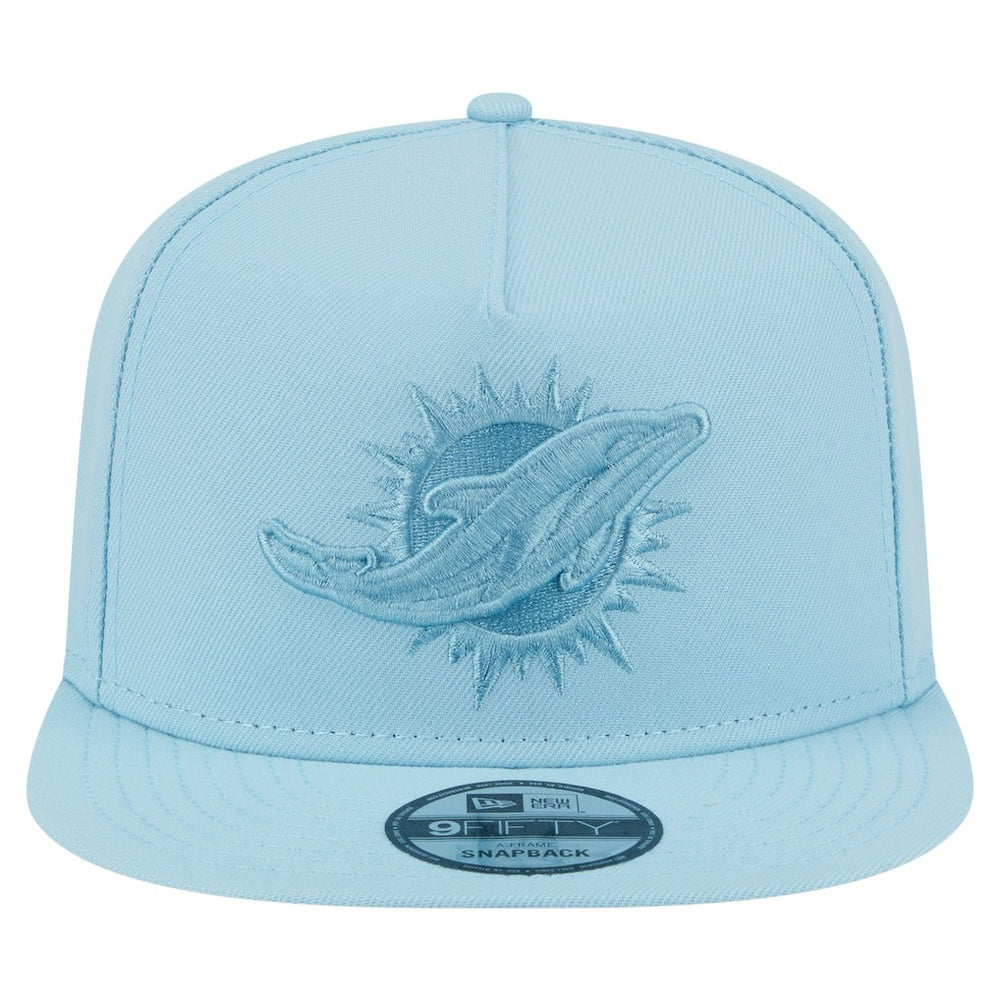 Miami Dolphins New Era Color Pack A-Frame 9FIFTY Snapback Hat - Light Blue discount