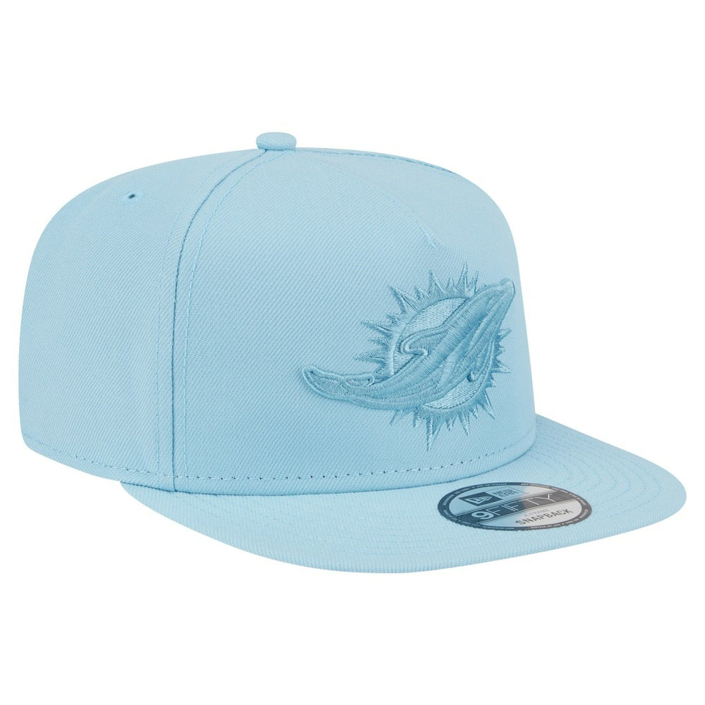 Miami Dolphins New Era Color Pack A-Frame 9FIFTY Snapback Hat - Light Blue discount