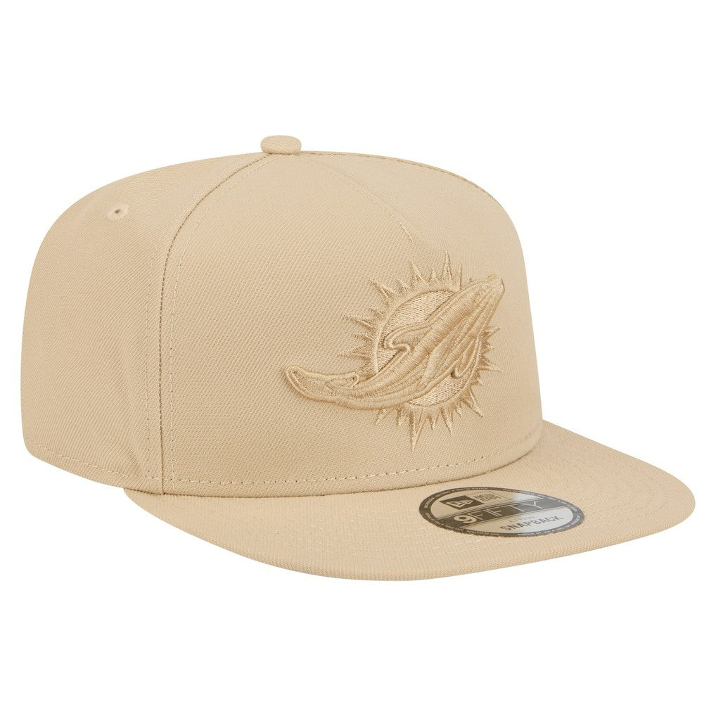 Miami Dolphins New Era Color Pack A-Frame 9FIFTY Snapback Hat - Light Beige online