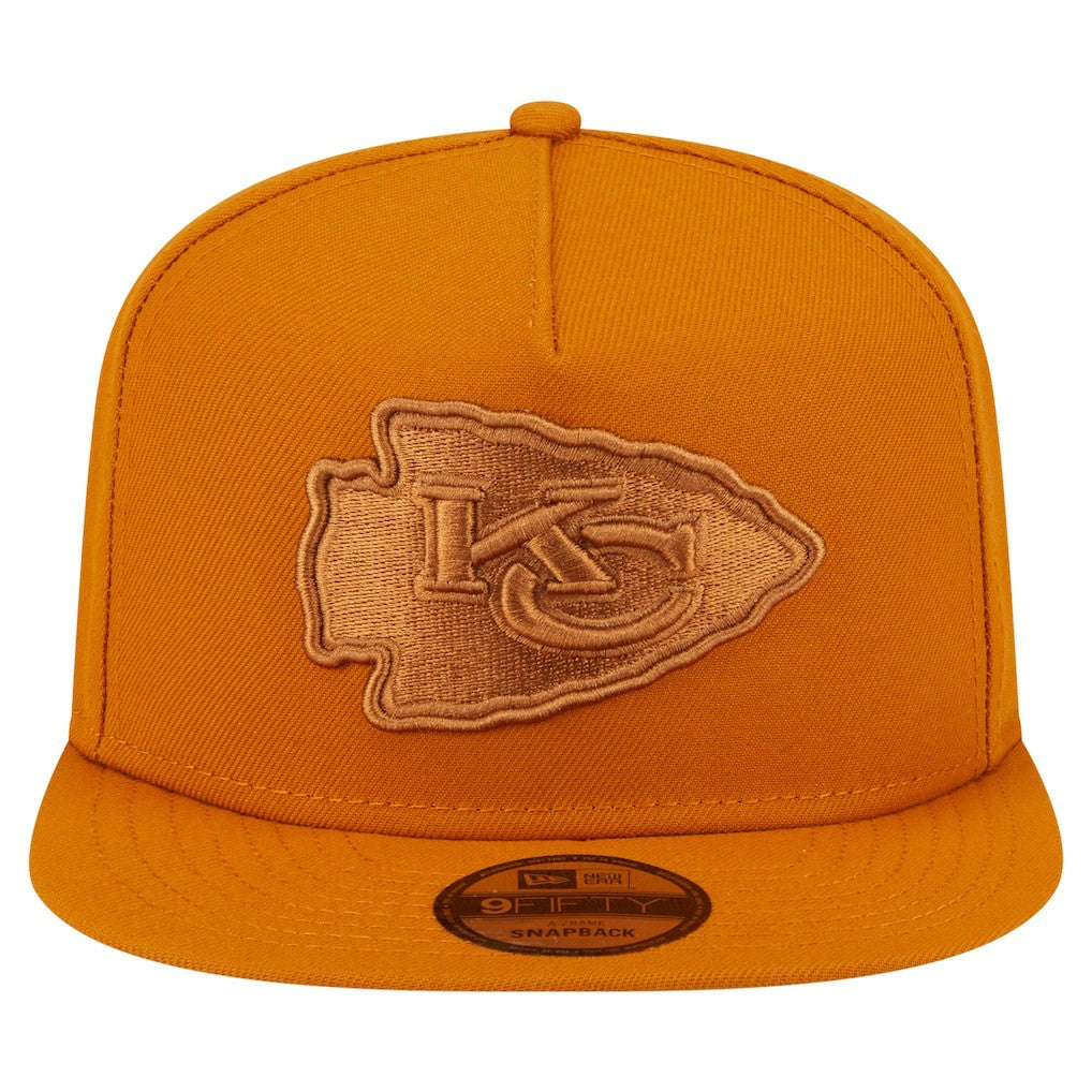 Kansas City Chiefs New Era Color Pack A-Frame 9FIFTY Snapback Hat - Brown online